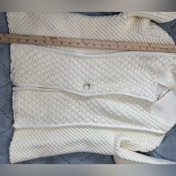 Anthropologie Maeve Cable Knit Chunky Cardigan Sweater Blazer Size Small - Picture 11 of 15